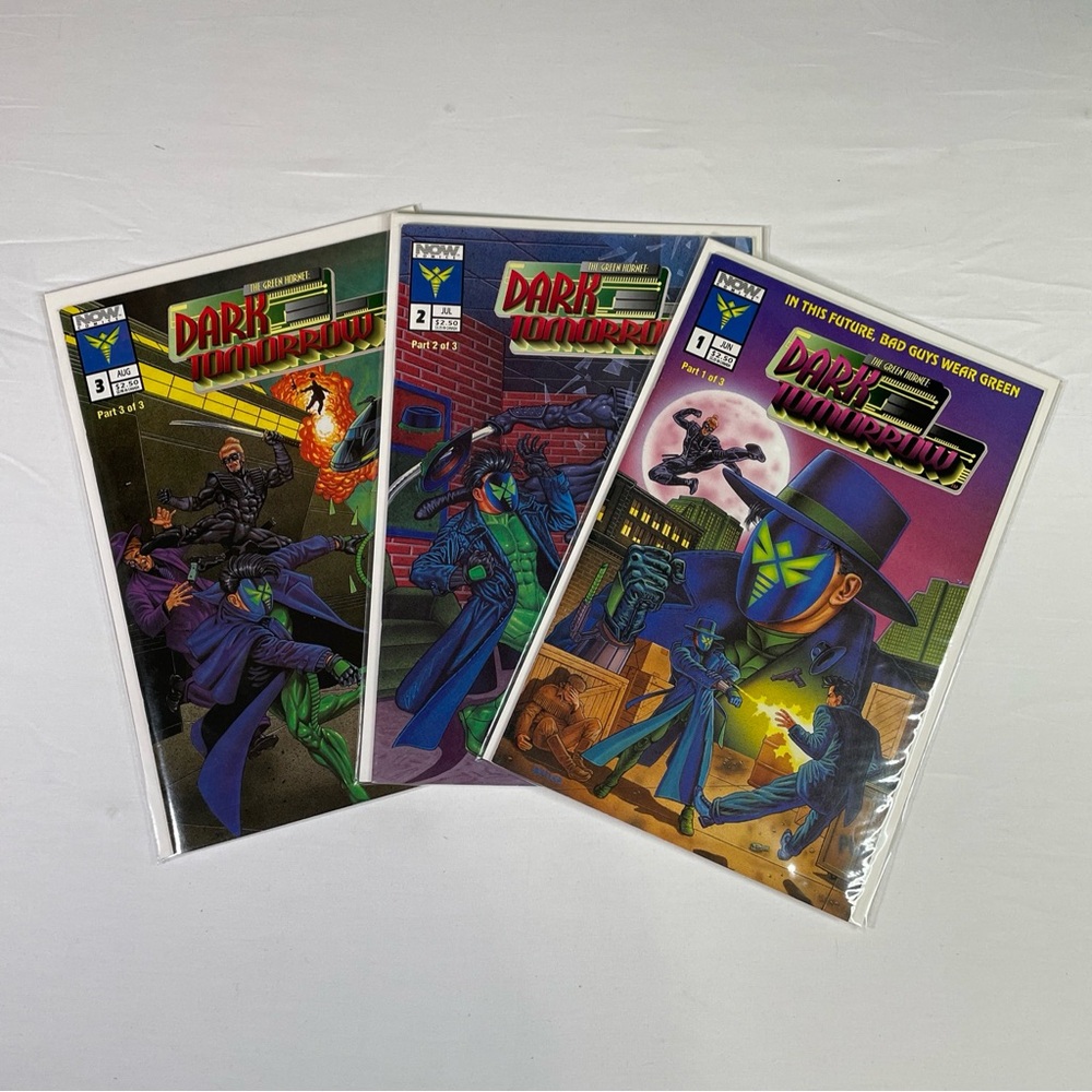 THE GREEN HORNET LOT of 3 COMIC BOOKS JUN 1, JUL 2, AUG 3 - 3 of 3 NEW SEALED.